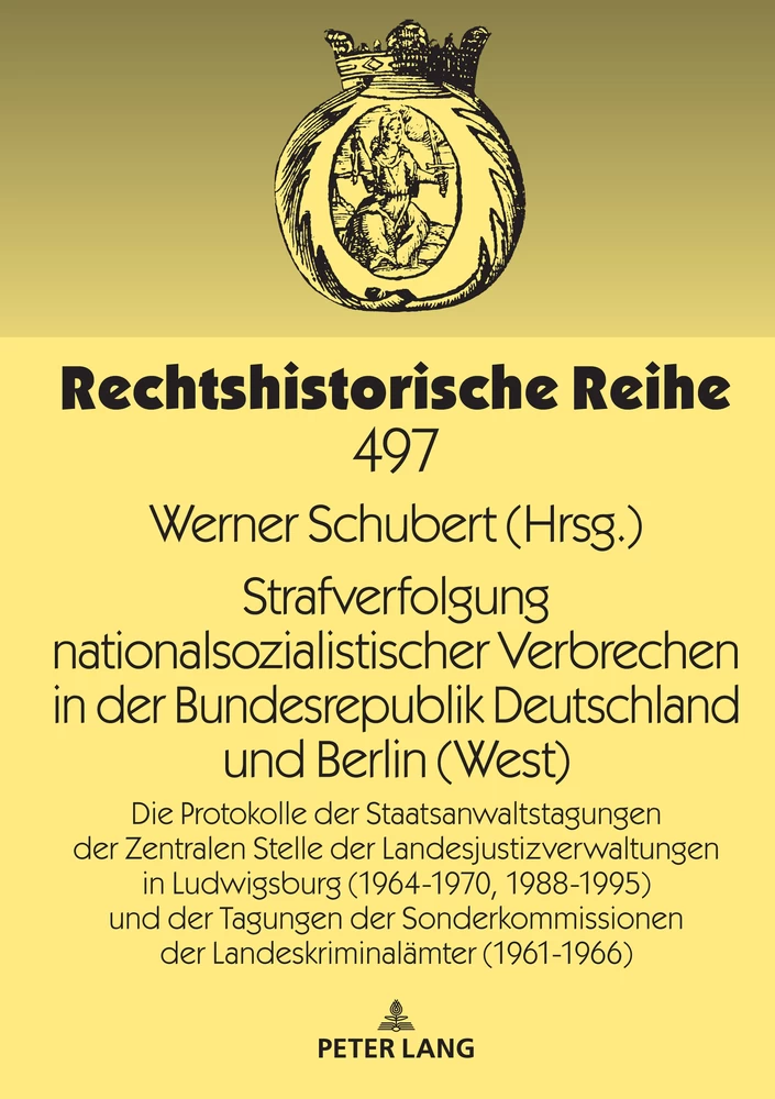 Titel: Strafverfolgung nationalsozialistischer Verbrechen in der Bundesrepublik Deutschland und Berlin (West)