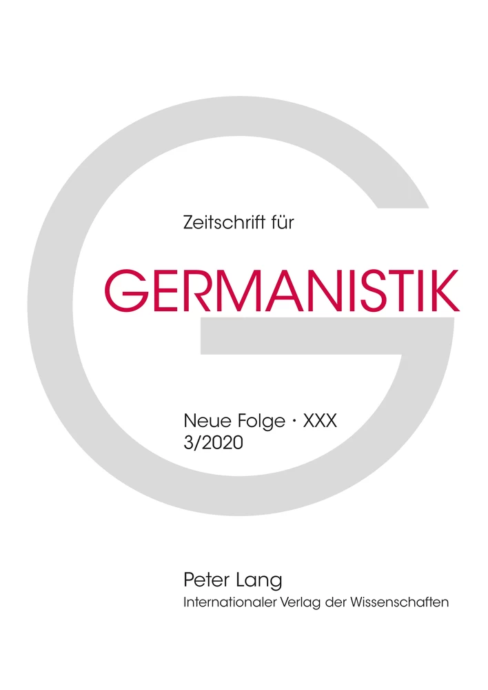 Titel: „Wann und wo ist das ungeheuerliche wort Germanistik aufgekommen?“