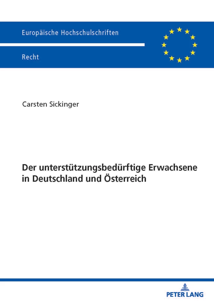 Titel: Der unterstützungsbedürftige Erwachsene in Deutschland und Österreich