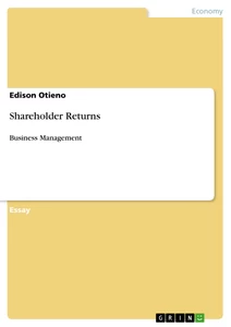 Titel: Shareholder Returns