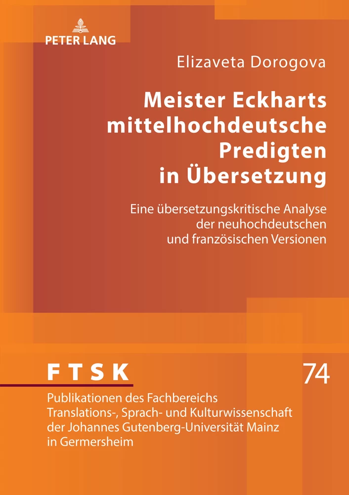 Title: Meister Eckharts mittelhochdeutsche Predigten in Übersetzung
