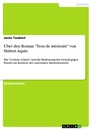 Titel: Über den Roman "Trou de mémoire" von Hubert Aquin