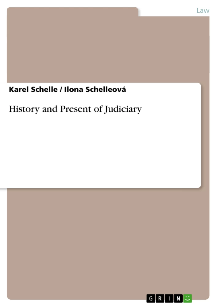 Titel: History and Present of Judiciary