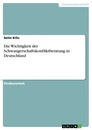 Title: Die Wichtigkeit der Schwangerschaftskonfliktberatung in Deutschland