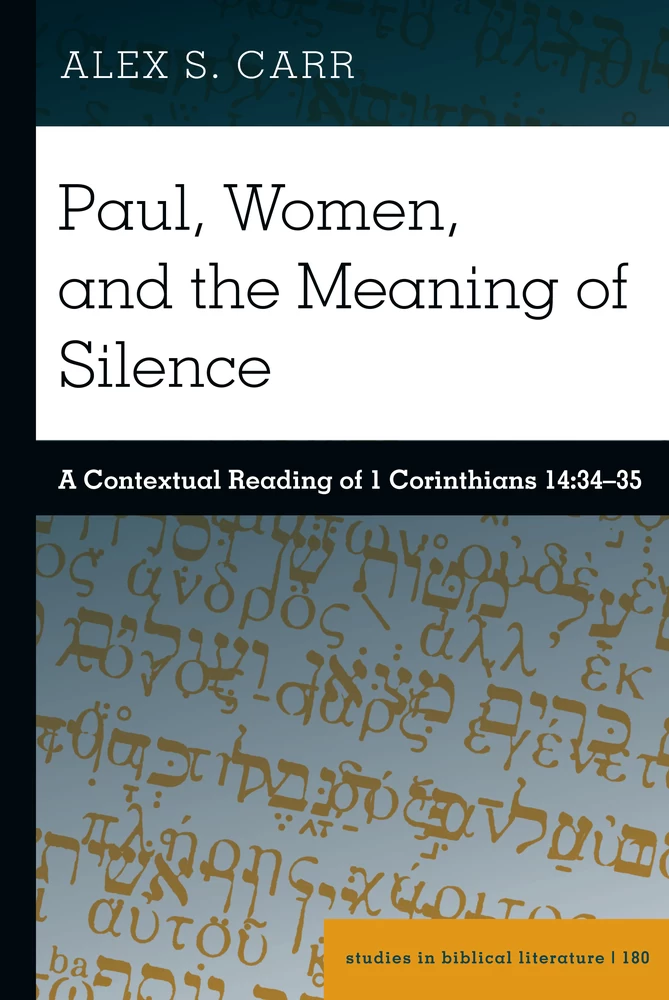 Title: Paul, Women, and the Meaning of Silence