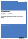 Titre: English in South Africa