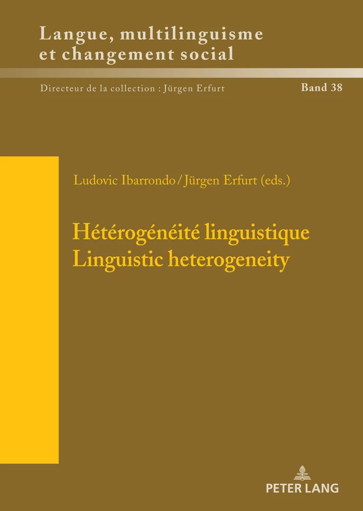 Title: Hétérogénéité linguistique / Linguistic Heterogeneity