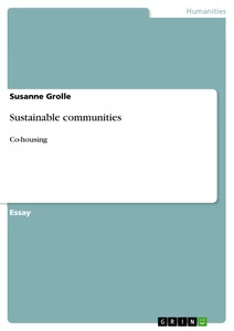 Title: Sustainable communities
