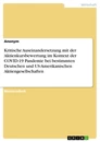 Titel: Kritische Auseinandersetzung mit der Aktienkursbewertung im Kontext der COVID-19 Pandemie bei bestimmten Deutschen und US-Amerikanischen Aktiengesellschaften