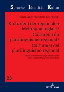 Title: Kultur(en) der regionalen Mehrsprachigkeit/Culture(s) du plurilinguisme régional/Cultura(s) del plurilingüismo regional
