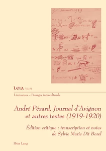 Title: André Pézard, Journal d’Avignon et autres textes (1919-1920)
