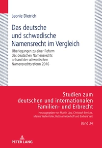Title: Das deutsche und schwedische Namensrecht im Vergleich
