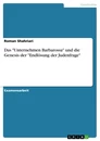Title: Das "Unternehmen Barbarossa" und die Genesis der "Endlösung der Judenfrage"