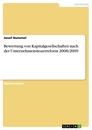 Titel: Bewertung von Kapitalgesellschaften nach der Unternehmensteuerreform 2008/2009
