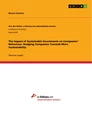 Title: The Impact of Sustainable Investments on Companies’ Behaviour. Nudging Companies Towards More Sustainability
