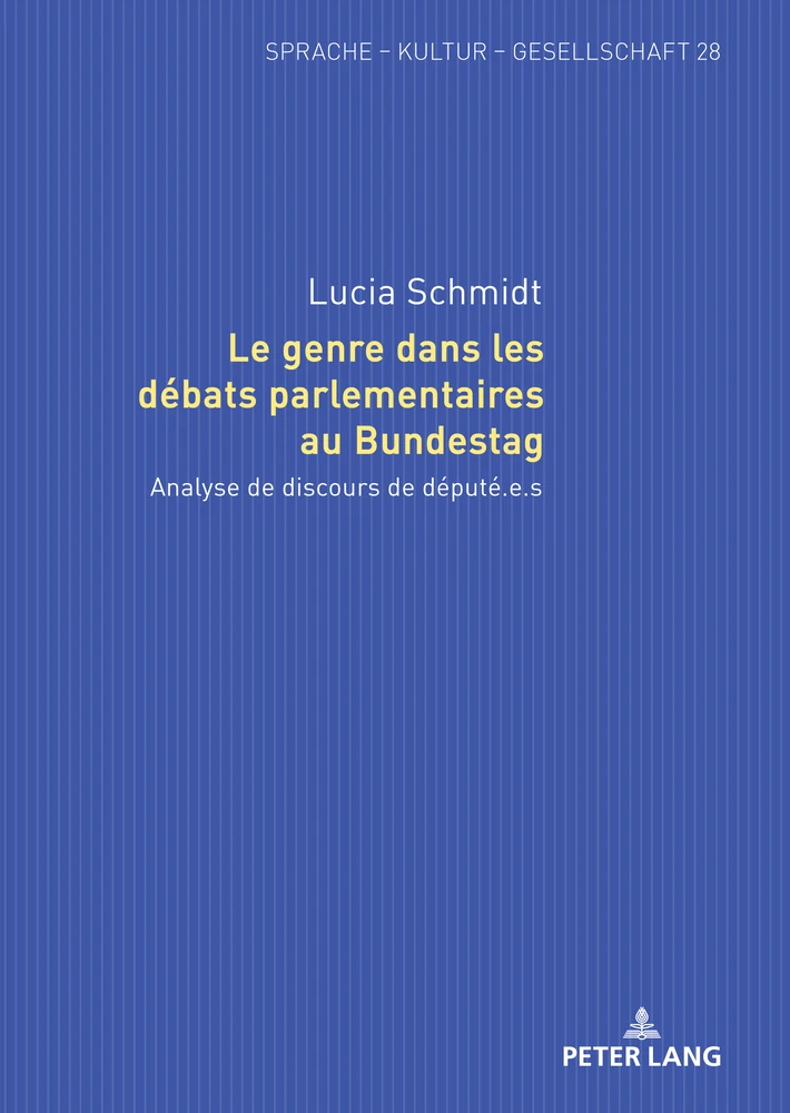 Titre: Le genre dans les débats parlementaires au Bundestag