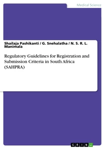 Title: Regulatory Guidelines for Registration and Submission Criteria in South Africa (SAHPRA)