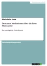 Título: Descartes: Meditationen über die Erste Philosophie