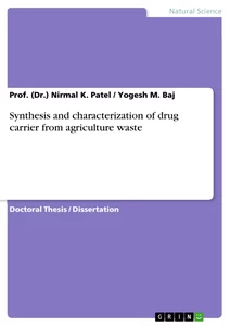 Titre: Synthesis and characterization of drug carrier from agriculture waste