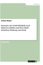 Título: Konzepte der Symboldidaktik nach Hubertus Halbfas und Peter Biehl. Definition, Wirkung und Kritik