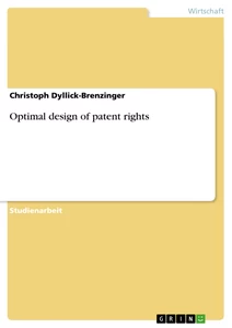 Title: Optimal design of patent rights