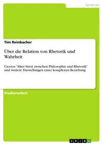 Título: Über die Relation von Rhetorik und Wahrheit