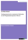 Titre: Nichtparametrische statistische Methoden in der Programmiersprache Oberon