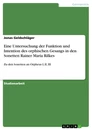 Titre: Eine Untersuchung der Funktion und Intention des orphischen Gesangs in den Sonetten Rainer Maria Rilkes