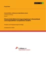 Titel: Photovoltaik-Mieterstromgesetzgebung in Deutschland und ausgewählten europäischen Ländern