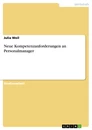 Title: Neue Kompetenzanforderungen an Personalmanager