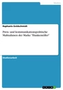 Titre: Preis- und kommunikationspolitische Maßnahmen der Marke "Hunkemöller"