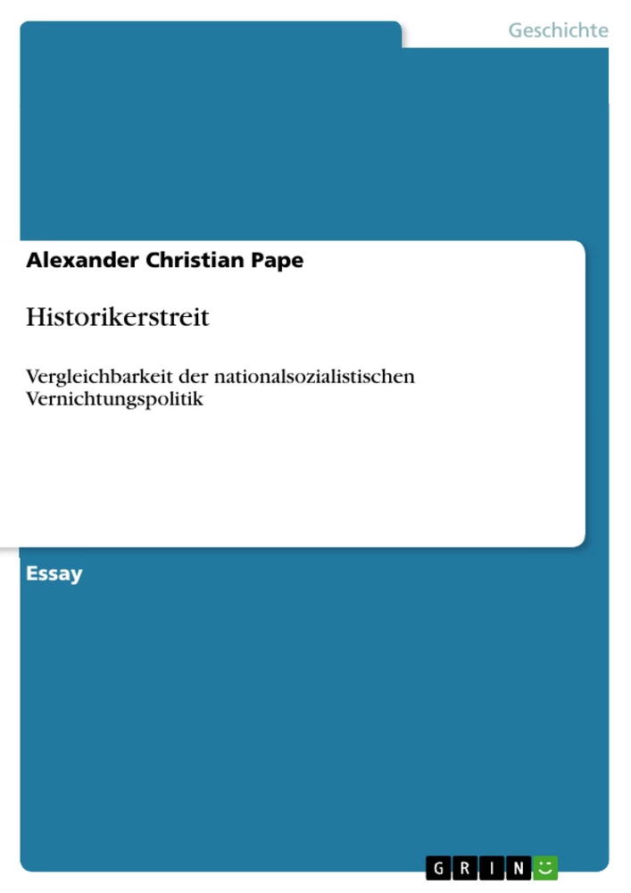 Titel: Historikerstreit