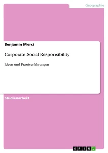 Titre: Corporate Social Responsibility