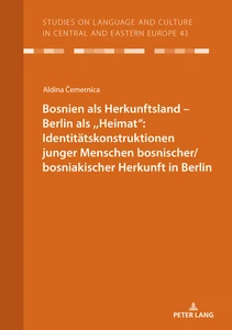 Title: Bosnien als Herkunftsland – Berlin als ,,Heimat“: Identitätskonstruktionen junger Menschen bosnischer/bosniakischer Herkunft in Berlin