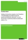 Título: Stärken-Schwächen-Analyse des Projektes »Nachhaltigkeitszertifizierung für landwirtschaftliche Betriebe von der Deutschen Landwirtschafts-Gesellschaft (DLG e.V.)«