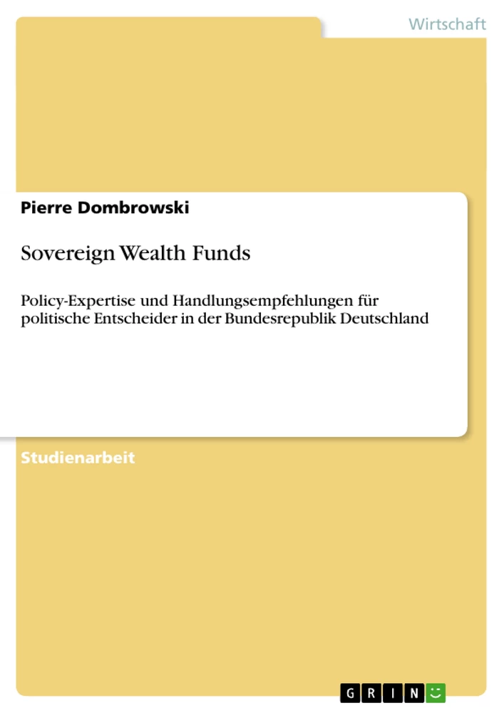 Titel: Sovereign Wealth Funds