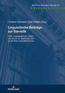 Title: Linguistische Beiträge zur Slavistik.