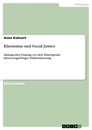 Titre: Klassismus und Social Justice