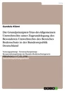 Título: Die Grundprinzipien-Trias des Allgemeinen Umweltrechts unter Zugrundelegung des Besonderen  Umweltrechts des Bereiches Bodenschutz in der Bundesrepublik Deutschland