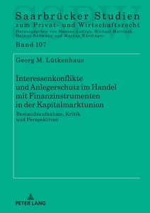 Title: Interessenkonflikte und Anlegerschutz im Handel mit Finanzinstrumenten in der Kapitalmarktunion