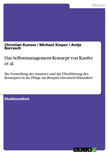 Titel: Das Selbstmanagement-Konzept von Kanfer et al.