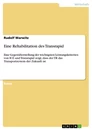Title: Eine Rehabilitation des Transrapid