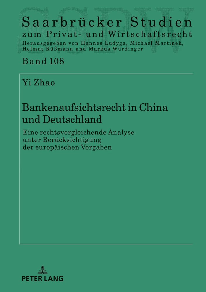 Titel: Bankenaufsichtsrecht in China und Deutschland