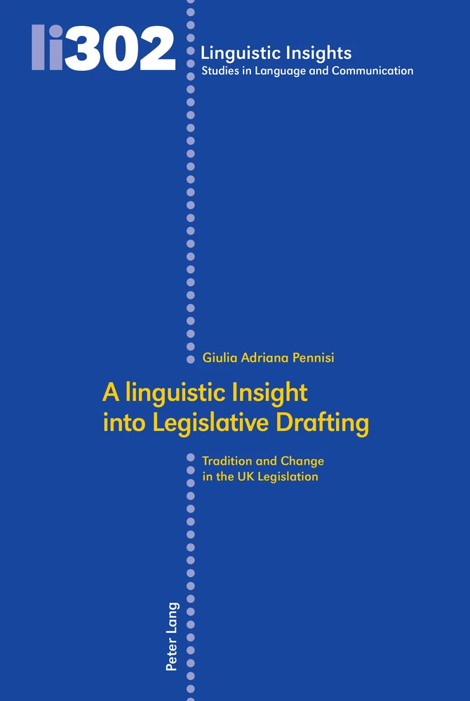 Title: A linguistic Insight into Legislative Drafting