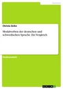 Título: Modalverben der deutschen und schwedischen Sprache. Ein Vergleich