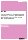 Título: The Above and Below Ground Biomass and Carbon Stock Estimation Options for Trees and Forest Resources in Mago National Park, Southern Ethiopia