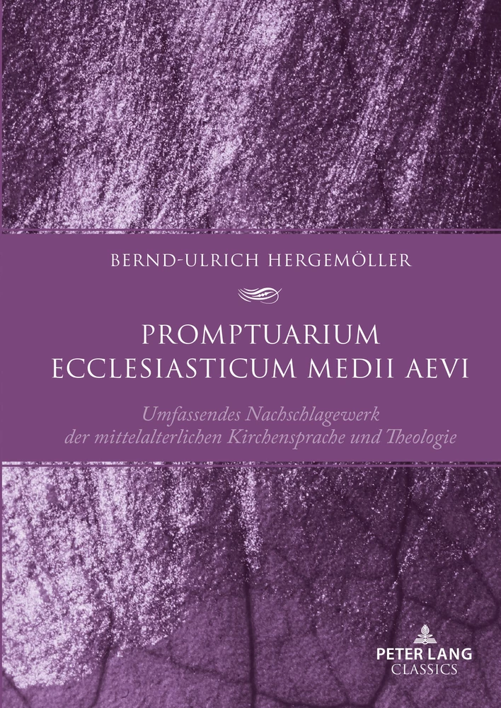 Titel: Promptuarium ecclesiasticum medii aevi
