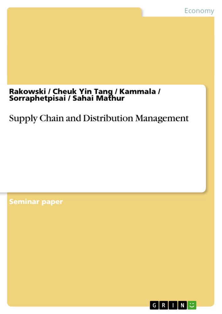 Title: Supply Chain and Distribution Management