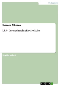 Título: LRS - Leserechtschreibschwäche