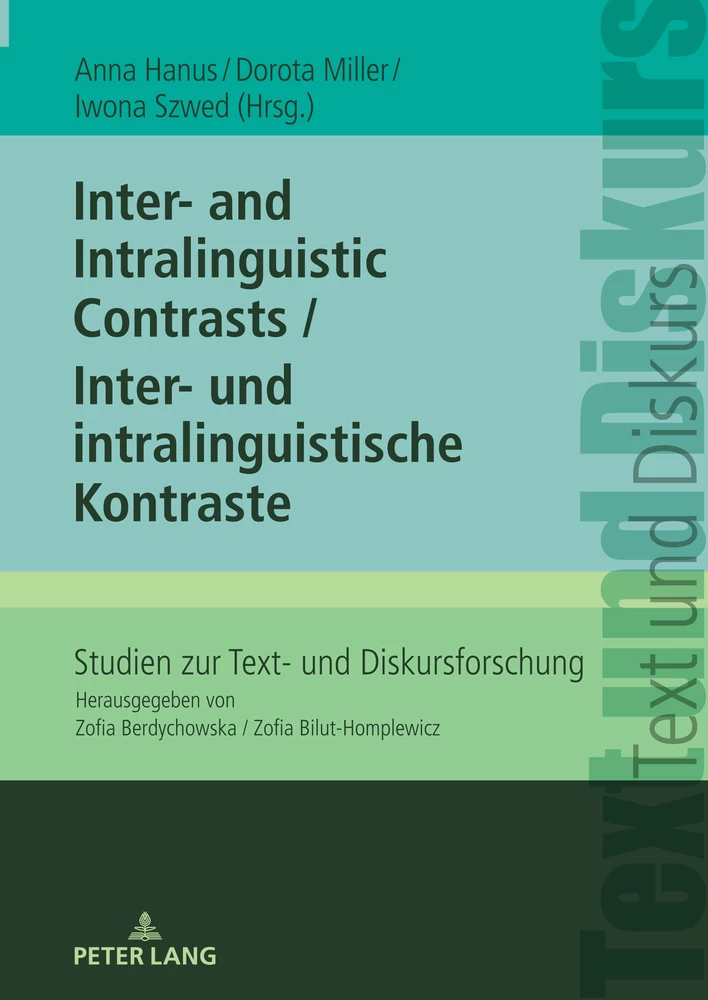 Titel: Inter- and Intralinguistic Contrasts / Inter- und intralinguistische Kontraste